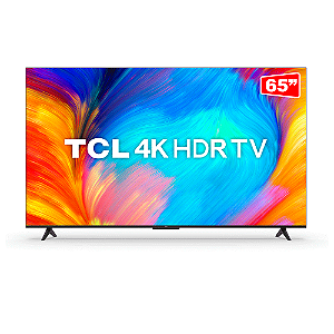 Smart TV TCL LED 65" 4K UHD 65P635, Google TV Cor Preto
