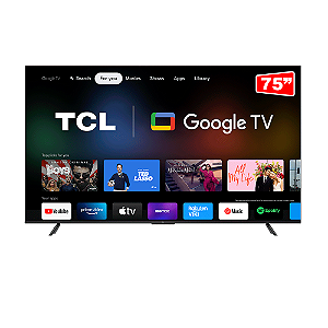Smart TV TCL LED 75" 4K P735, UHD, HDR DOLBY VISION, HDMI 2.1, Google cor Chumbo / Metálico