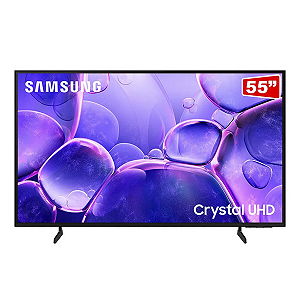 Samsung Smart TV 55" Crystal UHD 4K U8100F 2025, Processador Crystal 4K, Xbox Cloud Gaming Cor Preta
