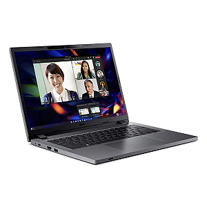 Notebook Acer Travel Mate, Intel Core I5-1335u, Tela 14" FHD IPS, RAM 8 GB, SSD 512 GB TMP214-55-59VU - NX.B5CAL.003 Cor Cinza Aço