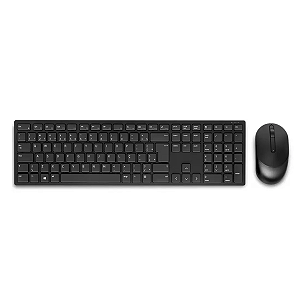 Kit Teclado e Mouse Dell KM5221W Wireless Cor Preto - 580-AJIT