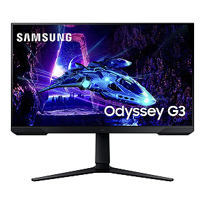 Monitor Gamer Samsung Odyssey G3 27" FHD, 180Hz, Freesync - LS27DG300ELXZD Cor Preto