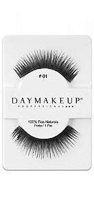 Cilios postiços Daymakeup #01 HUMAN HAIR - 100% Fios Naturais