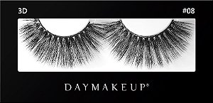 Cilios postiços Daymakeup #08 FALSE EYELASHES 3D Fios Sintéticos