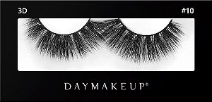 Cilios postiços Daymakeup #10 FALSE EYELASHES 3D Fios Sintéticos