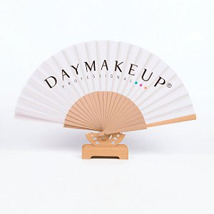 Leque para Secar Maquiagem Makeup Fan  Daymakeup Madeira Tecido