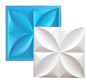 Forma Silicone Para Revestimento 3D - Floral Petalas