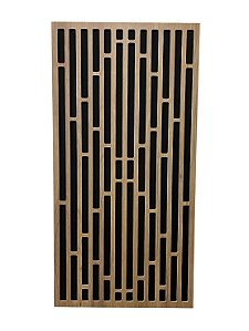 Painel acústico absorção e difusão Line 120 x 60 x 07cm