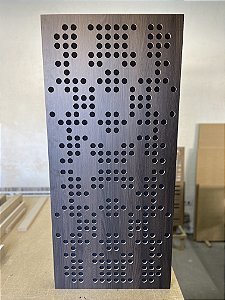 Painel acústico absorção e difusão Mandala 120 x 60 x 07cm