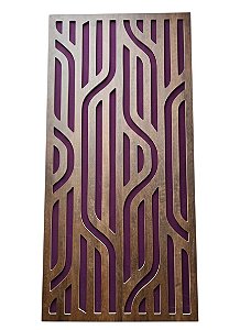 Painel acústico absorção e difusão Tribal 120 x 60 x 07cm