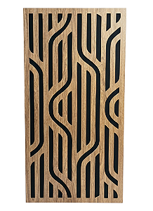 Painel acústico absorção e difusão Tribal 120 x 60 x 07cm