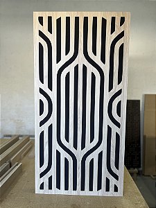 Painel acústico absorção e difusão Tribal 120 x 60 x 07cm