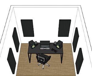 KIT EVOLUÇÃO HOME STUDIO – TRATAMENTO ACÚSTICO