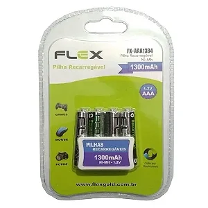 Pilha Recarregável FLEX FX AAA11B4