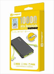 Carregador Portátil Power Bank 10000mah Alta Densidade