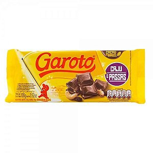 Chocolate de Caju com Passas 80g