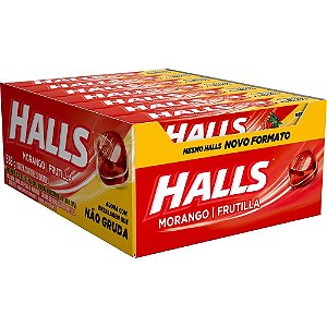 Bala Halls Morango (21un x 28g)
