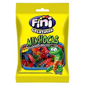 Bala Gelatina Minhoca 250g