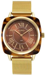 Relógio Euro Feminino Dourado Mix Bicolor EUPC20AG/7M