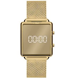 Relógio Feminino Euro Fashion Fit Reflexos Dourado EUJHS31BAM/4D