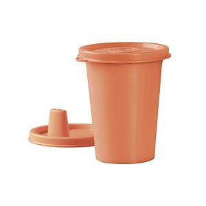 Tupperware Copinho com Bico 200ml Laranja Pessêgo