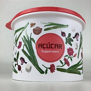 Tupperware Caixa Açúcar Floral 1,4kg