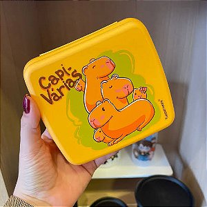 Tupperware Porta Sanduíche Capivaras Laranja