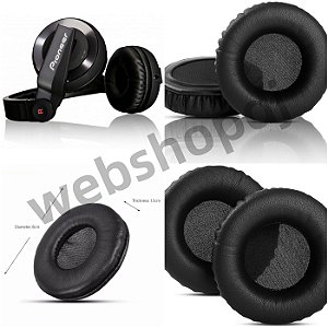 Ear Pad Pioneer HDJ-500 Black (almofada de reposição) Importado - webshopdj  - Equipamentos e acessórios para DJs