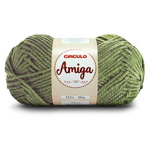 Lã  Amiga Círculo 100g 5081 Alcaparra