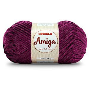Lã  Amiga Círculo 100g 6375 Uva