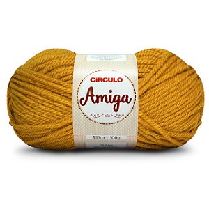 Lã  Amiga Círculo 100g 7030 Mostarda