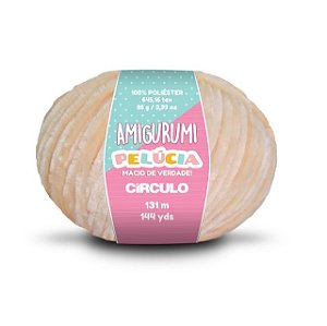 Linha Amigurumi Pelúcia Círculo 131m Cor 7563 Chantily
