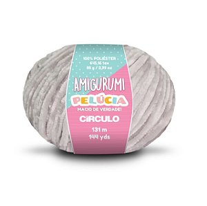 Linha Amigurumi Pelúcia Círculo 131m Cor 8008 Pedreira