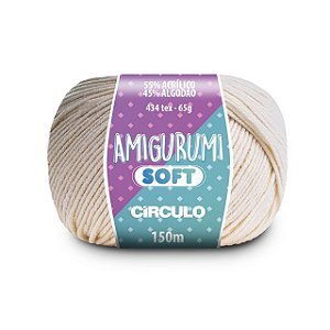 Linha Amigurumi Soft Círculo 150m Cor 1706 Flocos