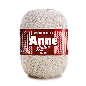 Linha Anne Brilho Círculo 500m 8001 Branco