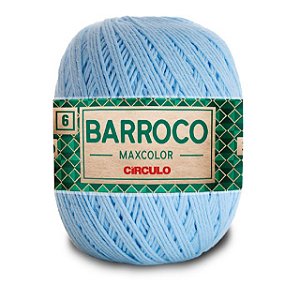 Barbante Barroco Maxcolor 6 Círculo 2012 Azul Candy 200g