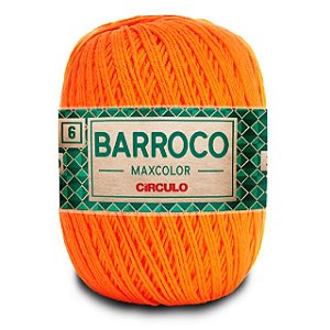 Barbante Barroco Maxcolor 6 Círculo 4456 Laranja 200g