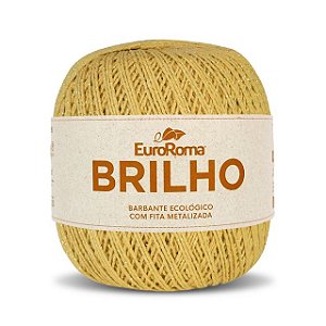 Barbante EuroRoma Brilho Dourado 406m 470 Mostarda