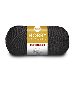 Lã Hobby Baby e Kids Círculo 250m 940 Preto