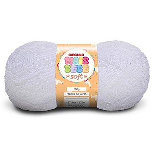 Lã Mais Bebe Soft Círculo 322m Cor 10 Branco