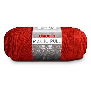 Lã Magic Pull 200g 306m 100% Acrílico Marca Círculo 3402 Vermelho Círculo