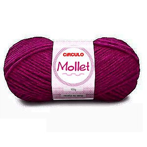 Lã Mollet 100g Círculo 200m Cor 3914 Begônia