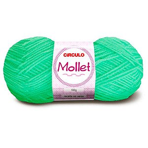 Lã  Mollet 100g Círculo 200m Cor 550 Verde Candy