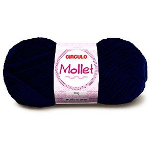 Lã  Mollet 100g Círculo 200m Cor 640 Marinho