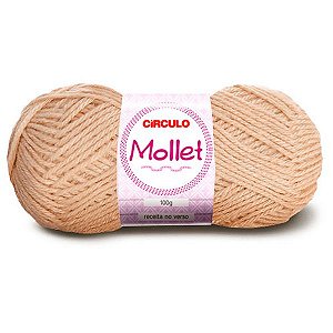 Lã Mollet 100g Círculo 200m Cor 7034 Marfim
