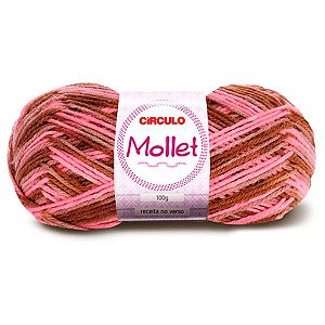 Lã Mollet 100g Círculo 200m Cor 9375 Baú
