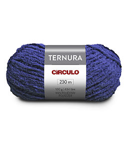 Lã Ternura 100g 230m 100% Poliéster Marca Círculo 557 Anil Profundo