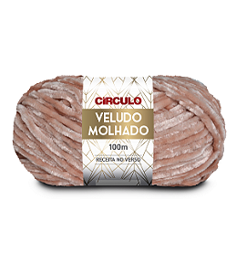 Lã Veludo Molhado 100g 100m 100% Poliéster Marca Círculo 3113 Cor Nectarina