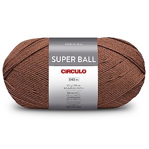 Lã Super Ball 500g 840m 100% Acrílico Marca Círculo 7972 Canela