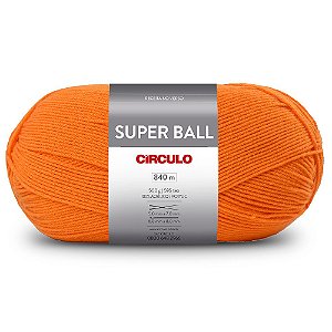 Lã Super Ball 500g 840m 100% Acrílico Marca Círculo 4241 Energia